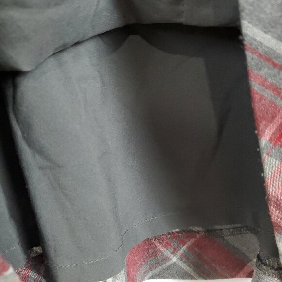 💥041 The Limited Gray & Red Plaid Mini Skirt - Picture 5 of 7